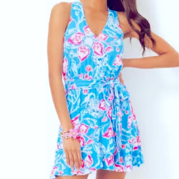 Lilly Pulitzer Camri Halter Romper NWT - Picture 2 of 5